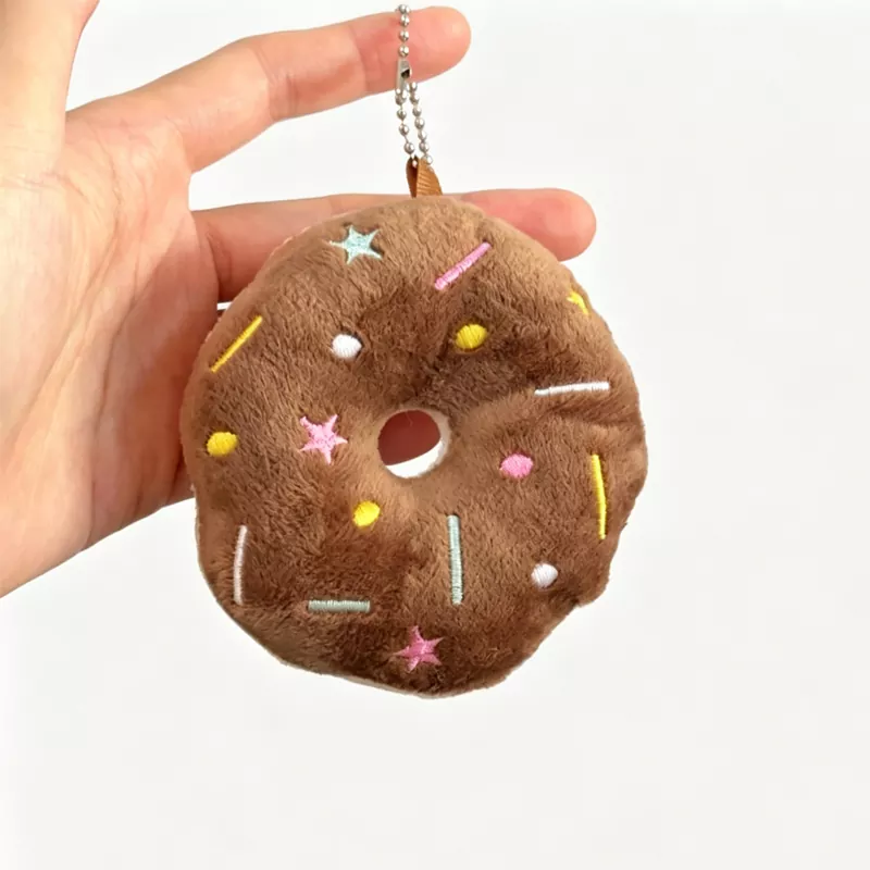 Плюшевый брелок для ключей Sweet Round Donut